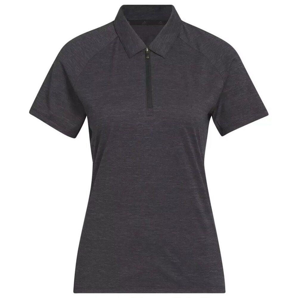 adidas Women's Ultimate365 Heathered Twistknit Short Sleeve Golf Polo XS - Picture 1 of 5